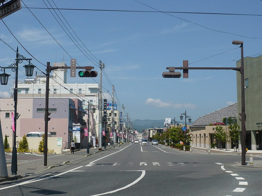 原ノ町駅前の通り