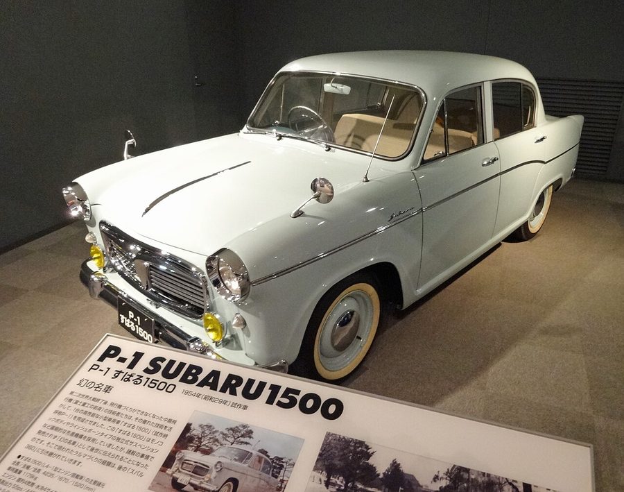 スバルビジターセンターに展示されている「スバル1500」