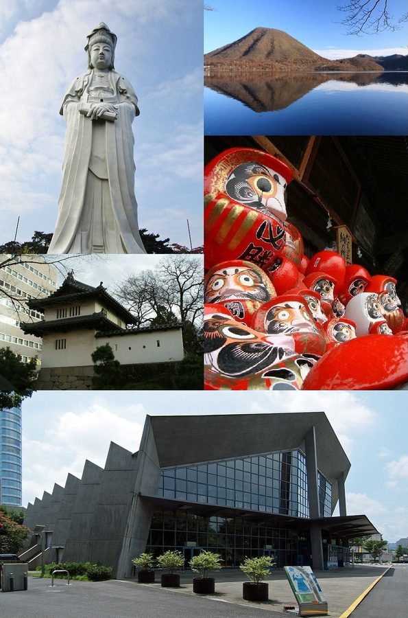 高崎市を代表する風景をまとめたモンタージュ画像