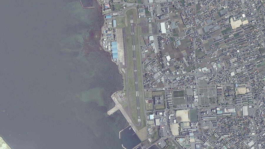 長崎空港（大村市箕島）の空中写真