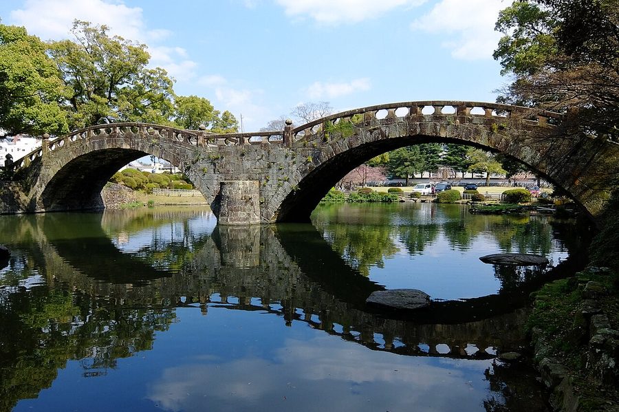 諫早公園の眼鏡橋