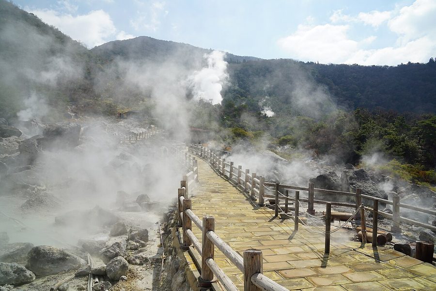雲仙地獄の木道