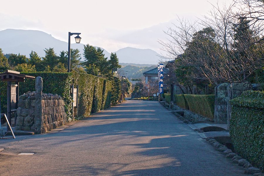 神代小路の通り