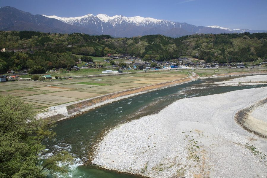 天竜川の風景