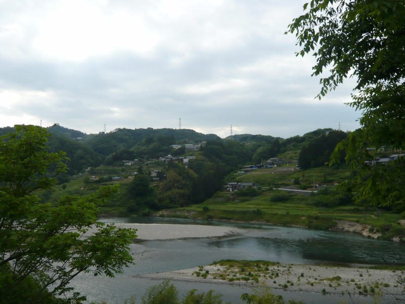 阿南町北条地区の集落