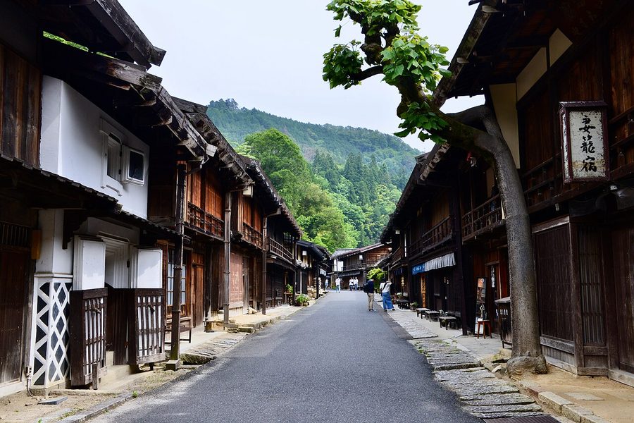 妻籠宿の町並み
