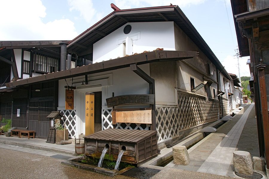 中山道・上の段の町並み