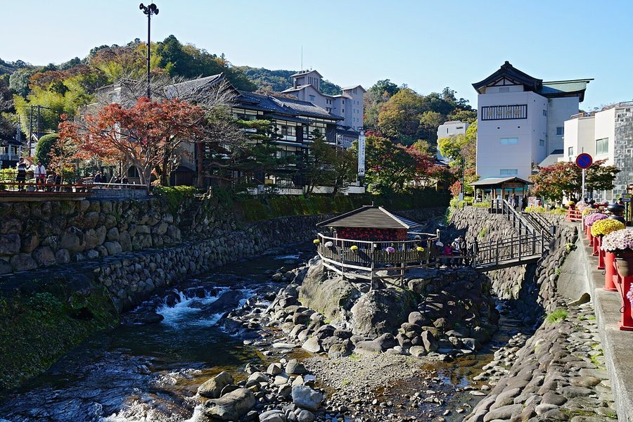 修善寺温泉の温泉街