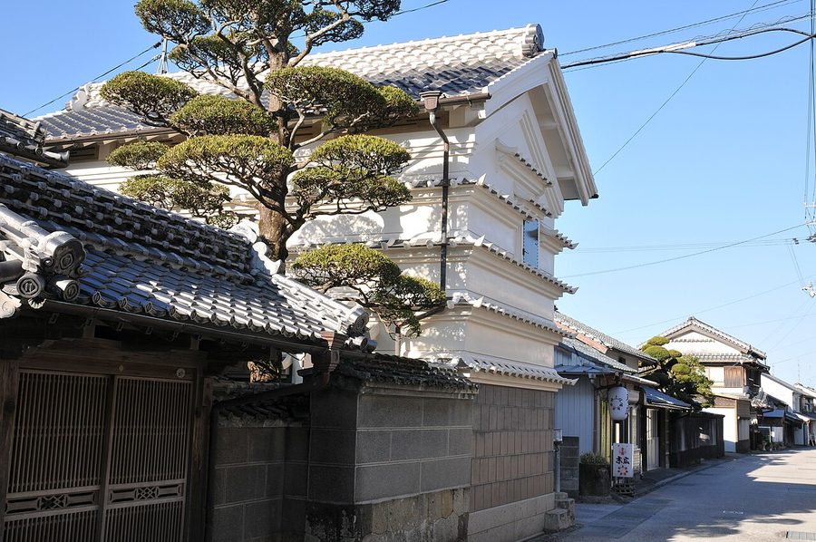吉良川町の松本邸と町並み