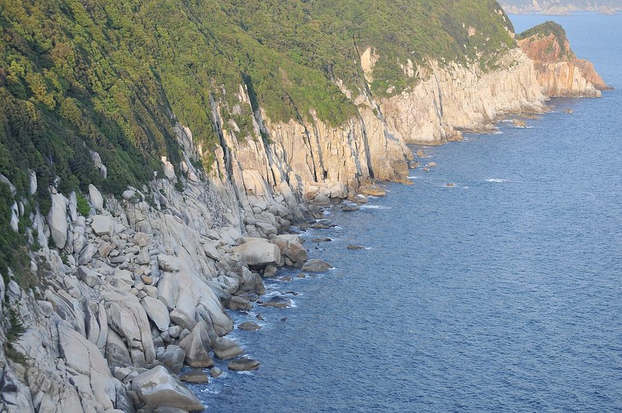 大堂海岸の断崖