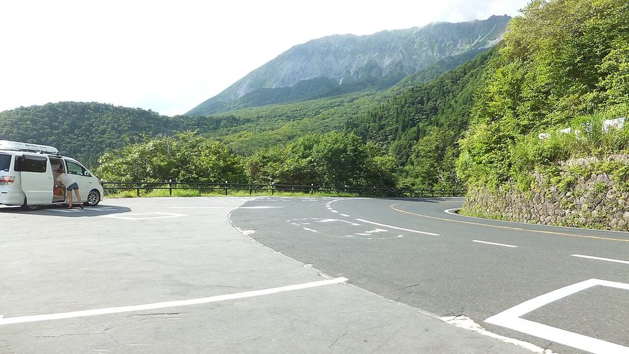 鍵掛峠の展望駐車場