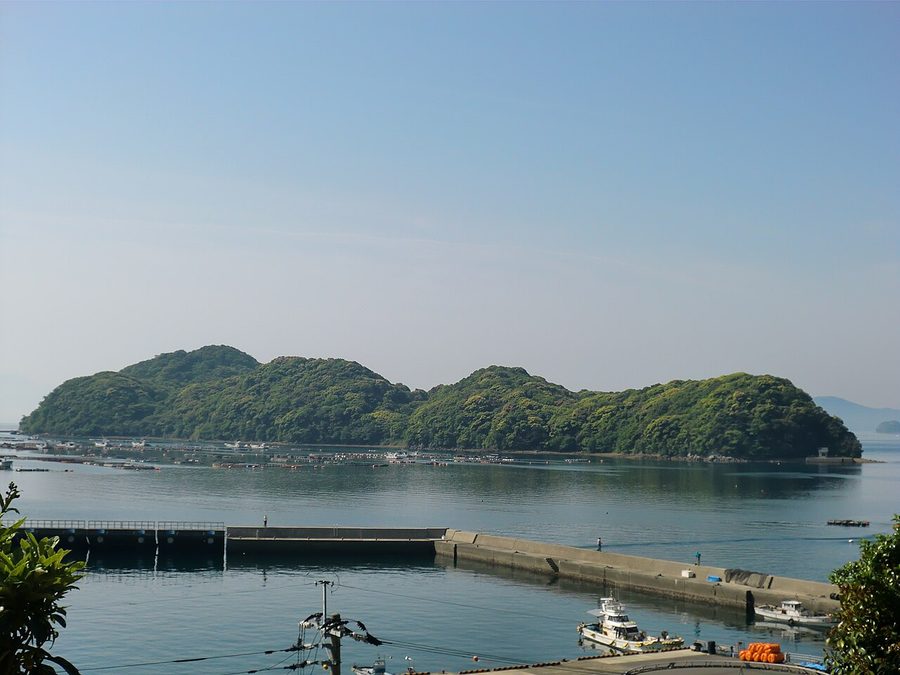 獅子島から見た前島