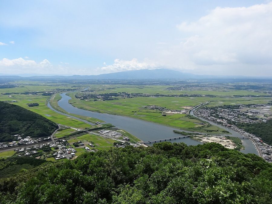 肝属川下流の眺め