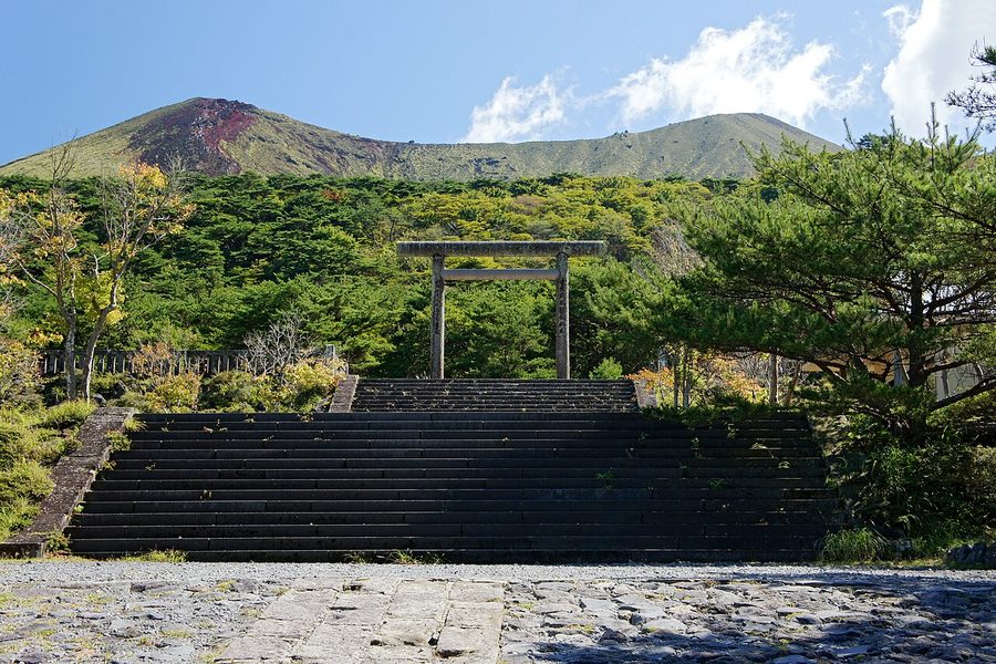 高千穂河原の古宮址